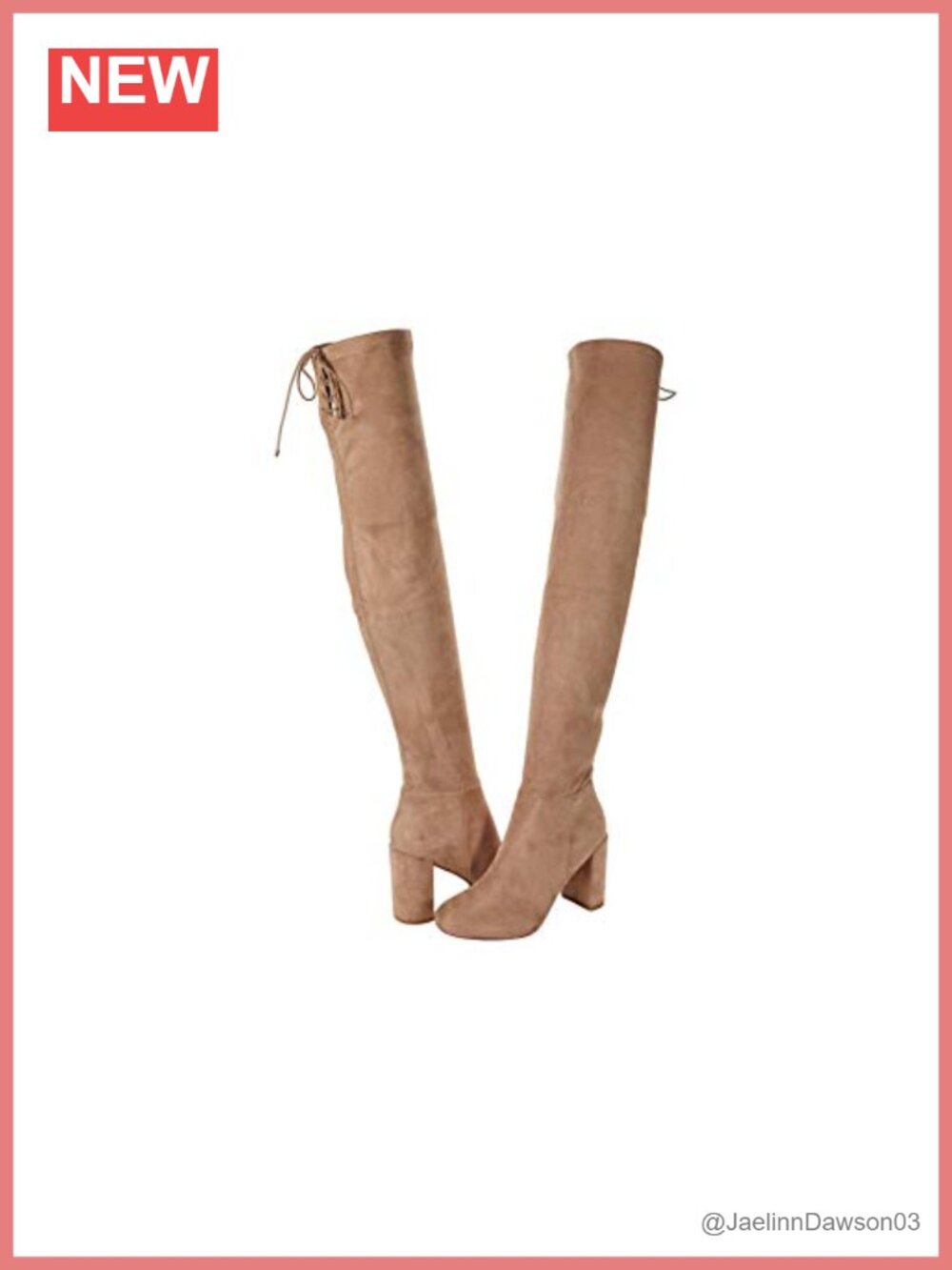 Over-The-Knee Boots Wrapped Block Heel Tie Back Pull-On Dress Boots